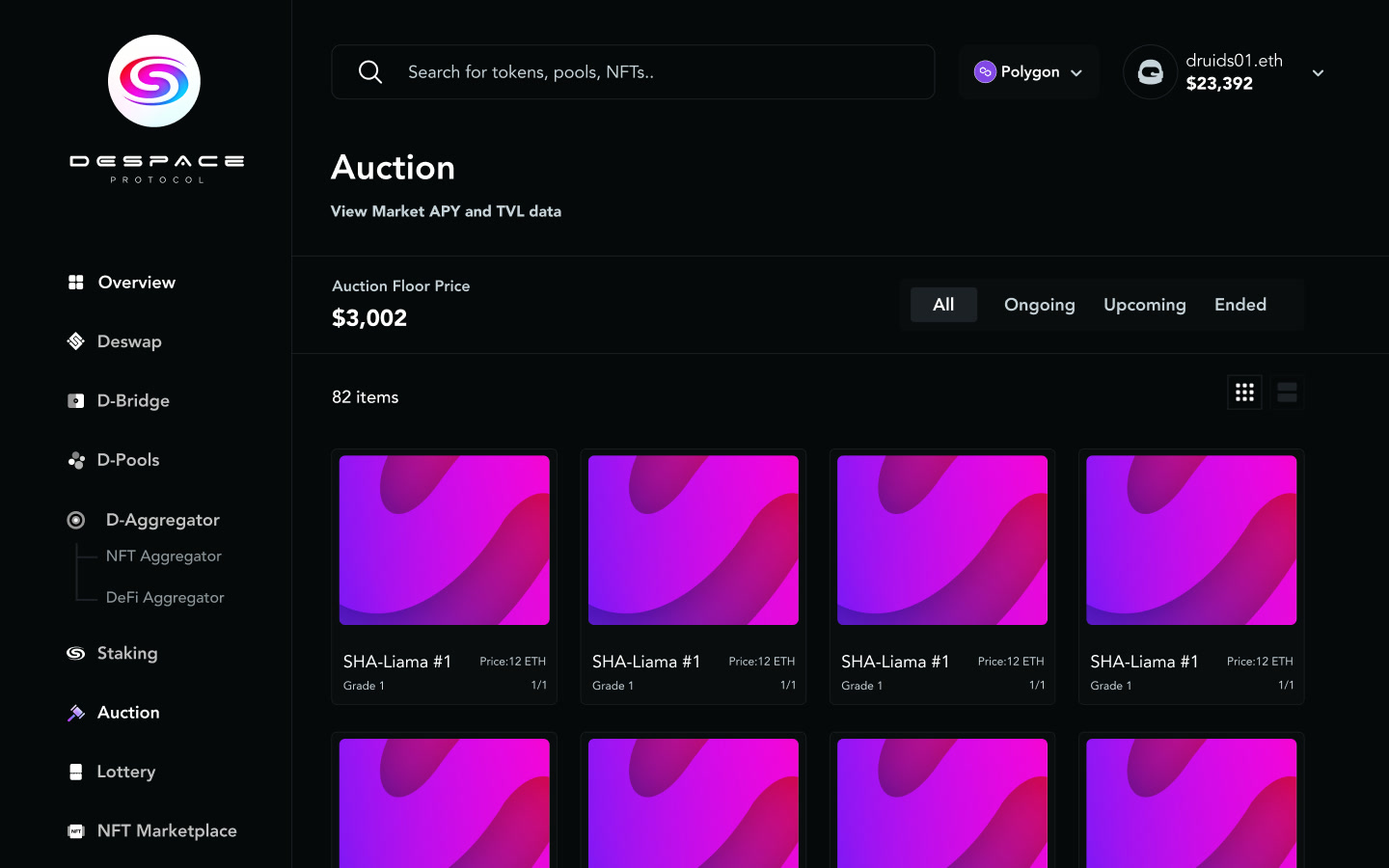 NFT auctions